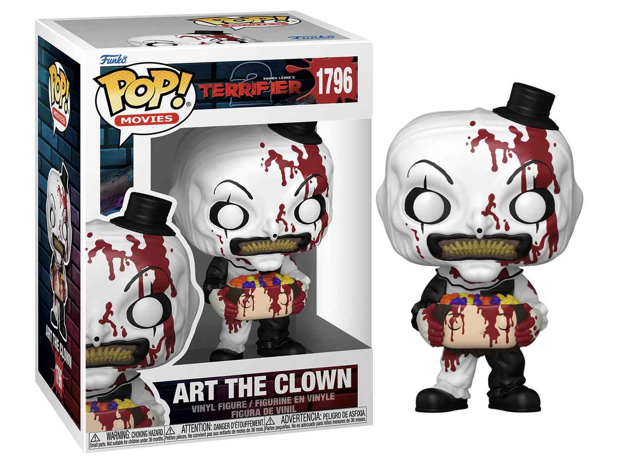 TERRIFIER - POP Movies N° 1796 - Art The Clown With Head