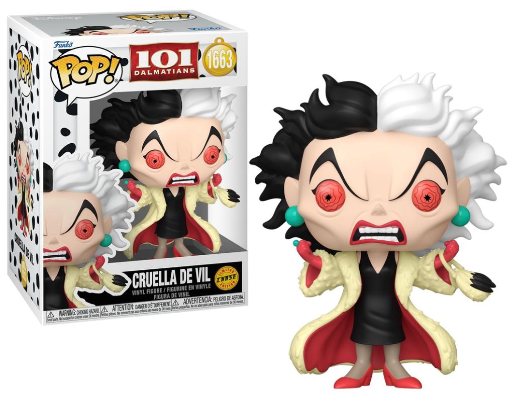 101 DALMATIENS - POP Disney N° 1663 - Cruella d'Enfer avec Chase