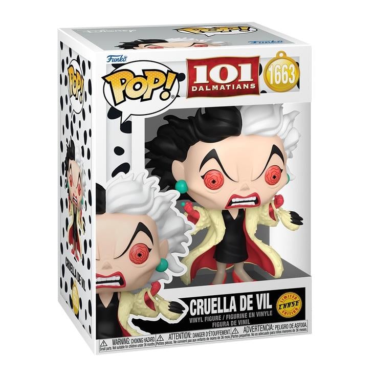 101 DALMATIENS - POP Disney N° 1663 - Cruella d'Enfer avec Chase