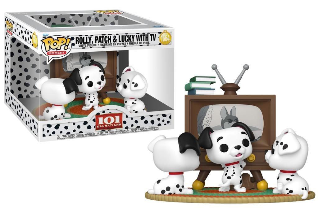 101 DALMATIENS - POP Moments N° 1664 - Rolly, Patch & Lucky avec TV