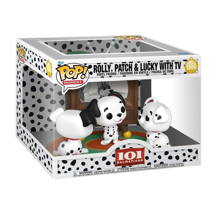 101 DALMATIENS - POP Moments N° 1664 - Rolly, Patch & Lucky avec TV