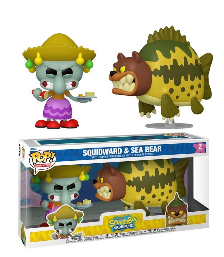 BOB L'EPONGE - POP Animation - 2 Pack Squidward & Sea Bear