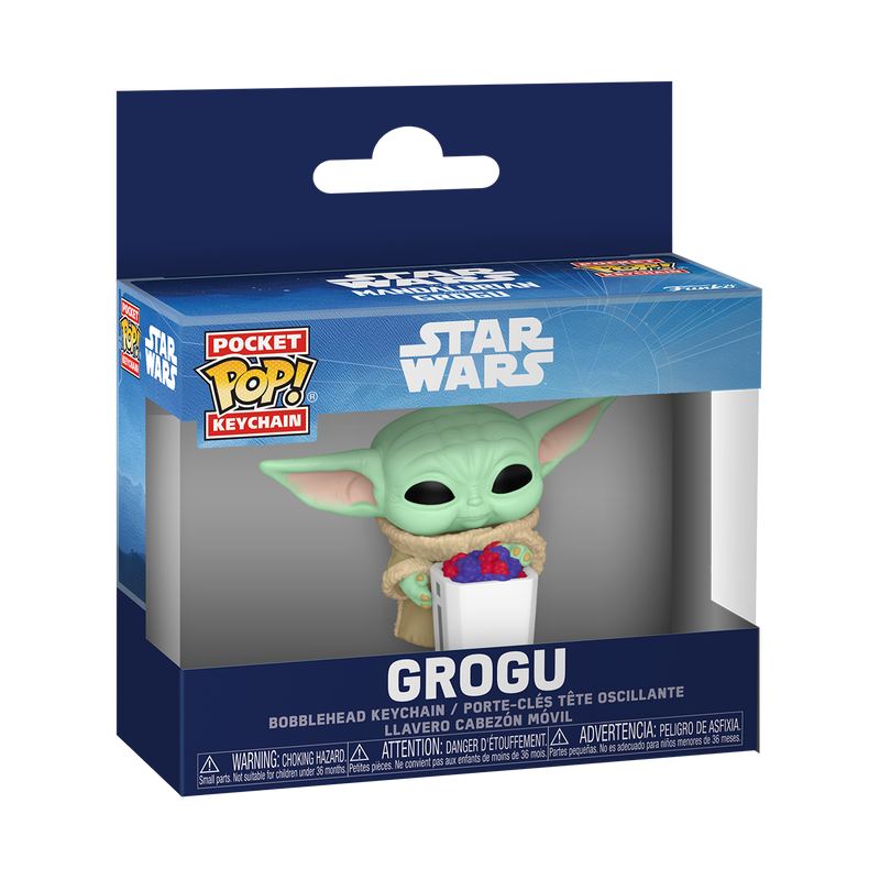 MANDALORIAN & GROGU - Pocket Pop Keychains - Grogu With Snack