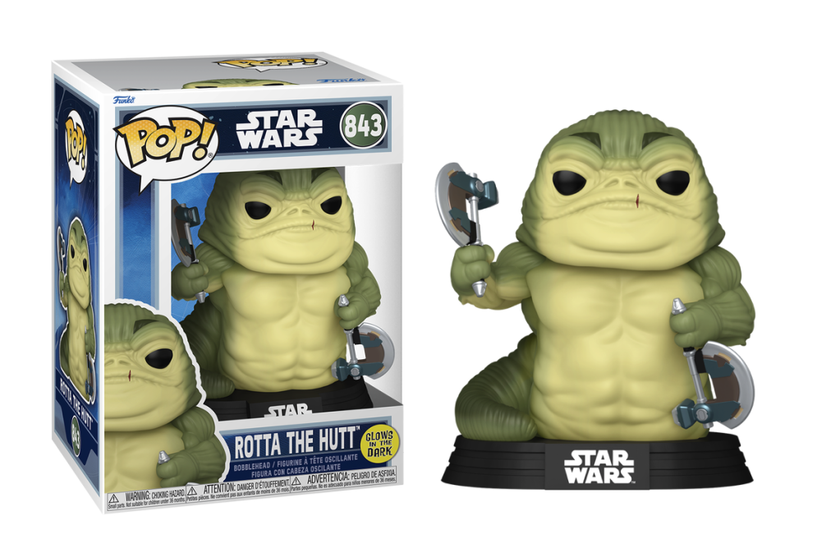 MANDALORIAN & GROGU - POP Star Wars N° 843 - Rotta The Hutt GitD