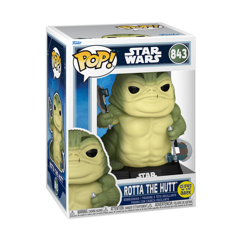 MANDALORIAN & GROGU - POP Star Wars N° 843 - Rotta The Hutt GitD
