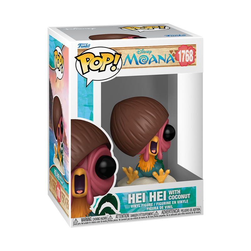 VAIANA - POP Disney N° 1768 - Hei Hei avec noix de coco
