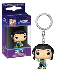 KPop Demon Hunters porte-clés Pocket POP! Zoey 4 cm