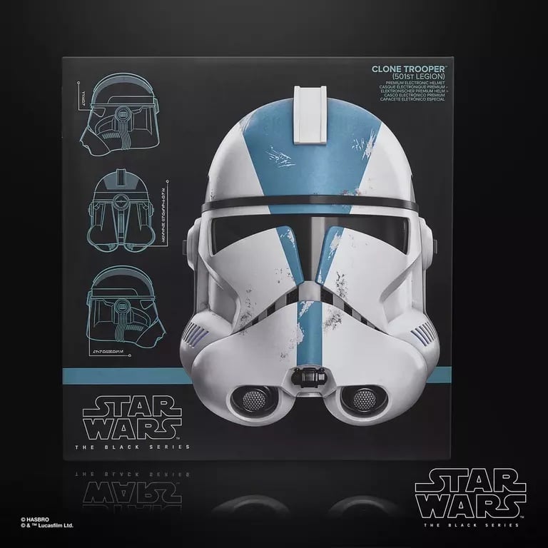 STAR WARS - Casque éléctronique Soldat Clone 501st Legion Black Series