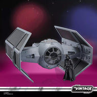 STAR WARS - Dark Vador avec Tie avancé - Figurine Vintage Coll. 10cm