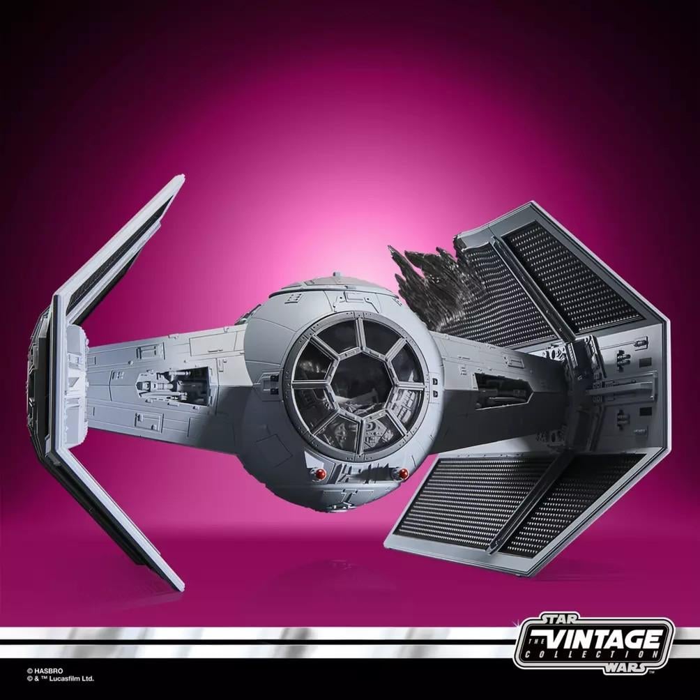 STAR WARS - Dark Vador avec Tie avancé - Figurine Vintage Coll. 10cm