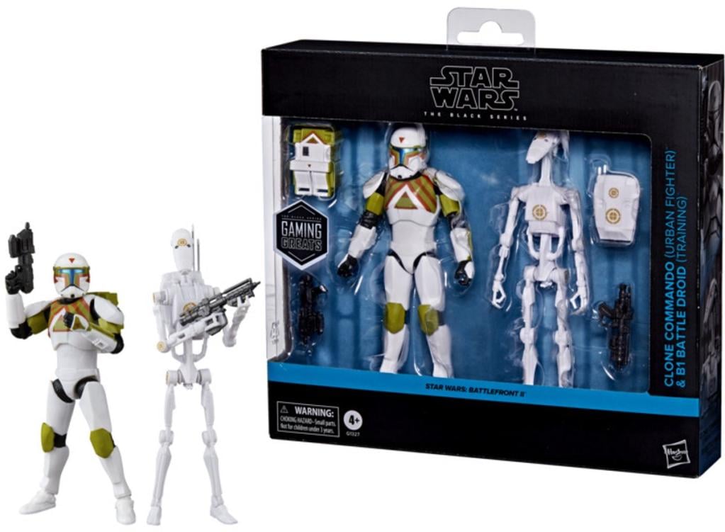 STAR WARS - Clone Commando & B1 Battle Droid - Black Series 15cm