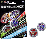 BEYBLADE X - Beat Tyranno 4-70Q & Knife Shinobi 4-80HN Dual Pack