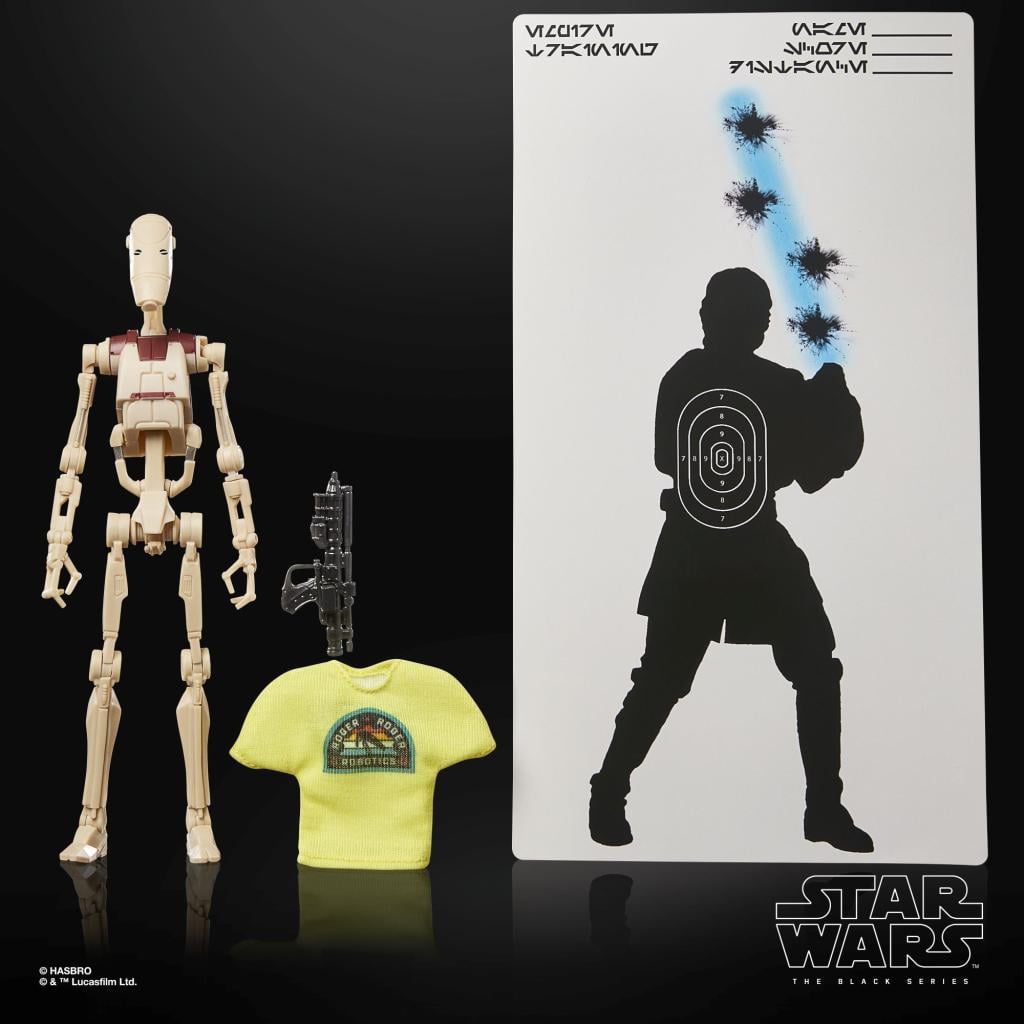 STAR WARS -B1 Battle Droid "May the 4th be.."  -Fig. Black Series 15cm