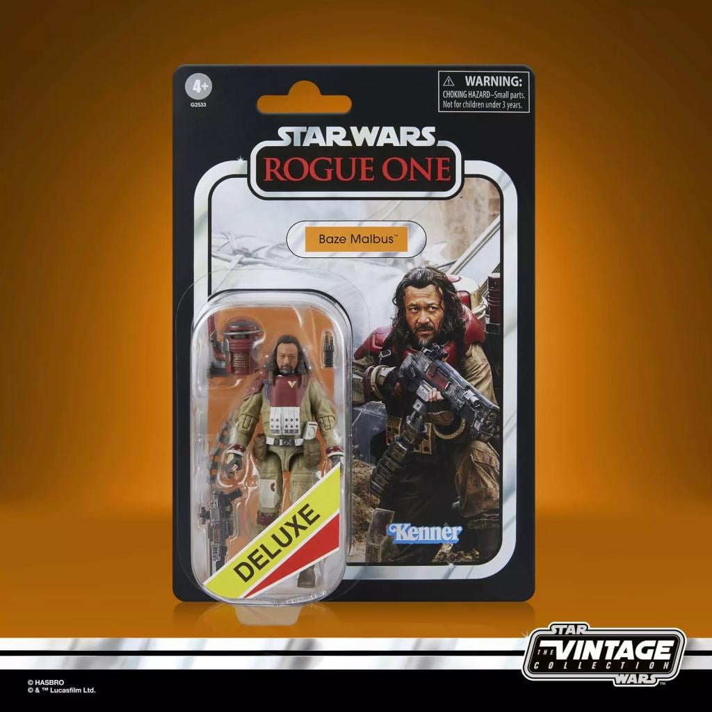 STAR WARS ROGUE ONE - Baze Malbus - Figurine Vintage Collection 10cm