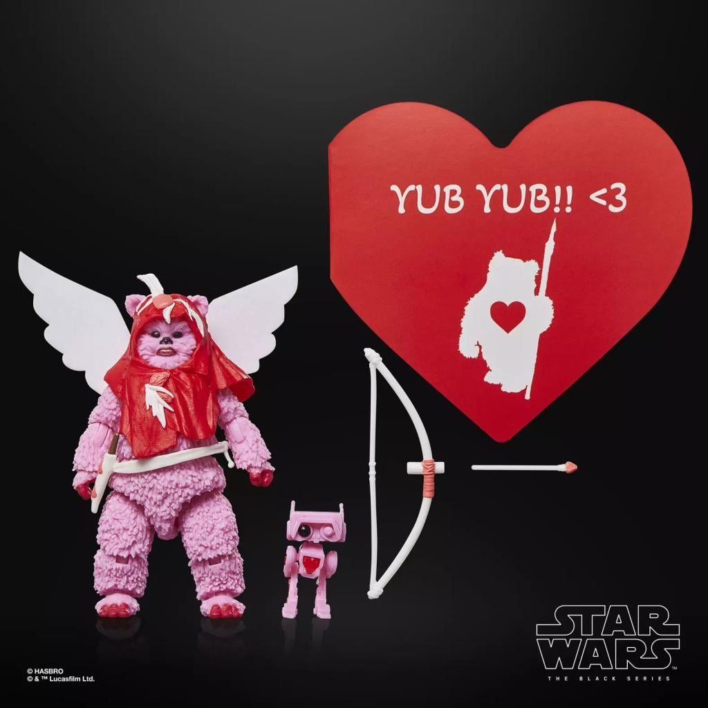 STAR WARS - Ewok (Valentine's Day Edition) -Figurine Black Series 15cm
