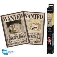 ONE PIECE - Wanted Zoro & Sanji - Set de 2 posters '52x38'