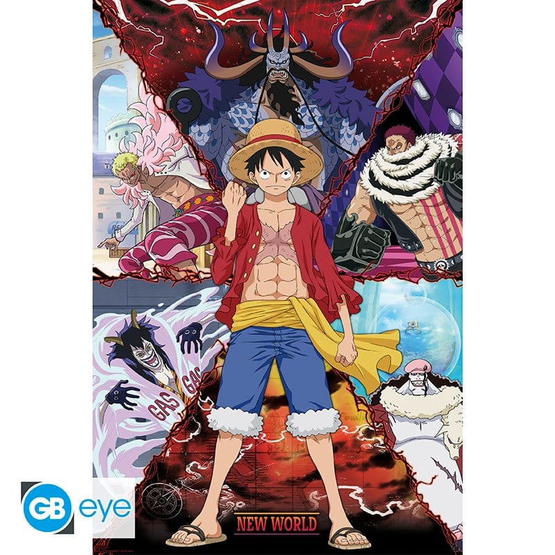 ONE PIECE - Luffy VS Nouveau Monde - Poster 91x61cm