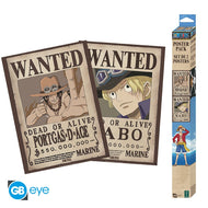 ONE PIECE - Wanted Luffy & Zoro - Set de 2 posters '52x38'