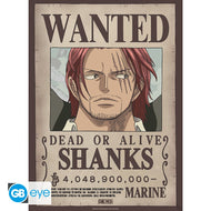 ONE PIECE - Wanted Shanks & Barbe Noire - Set de 2 posters '52x38'
