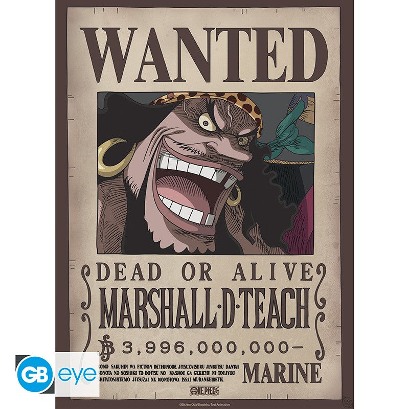 ONE PIECE - Wanted Shanks & Barbe Noire - Set de 2 posters '52x38'