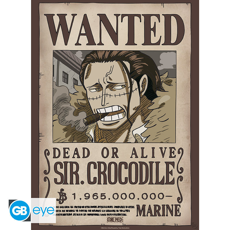 ONE PIECE - Wanted Mihawk & Crocodile - Set de 2 posters '52x38'
