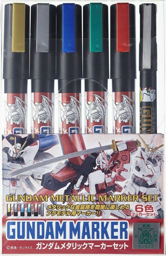 GUNDAM - Gundam Marker GMS-121 Metallic Set