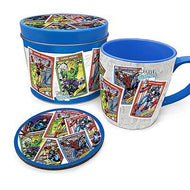 MARVEL - Retro "Cartes Collectors" - Box métal, mug & sous verre