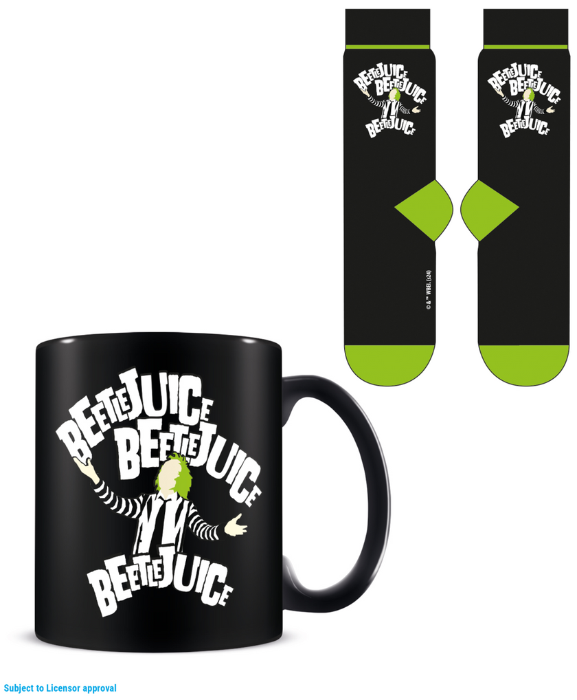 BEETLEJUICE - Beetlejuice Beetlejuice - Mug 315ml et Chaussettes 41-45