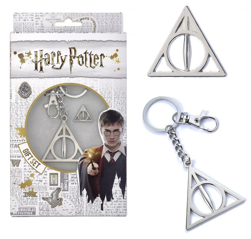 HARRY POTTER - Reliques de la Mort - Porte-clés et pin's