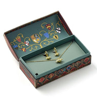 HARRY POTTER - Coffret Cadeau Quidditch - Collier & Boucles d'Oreilles
