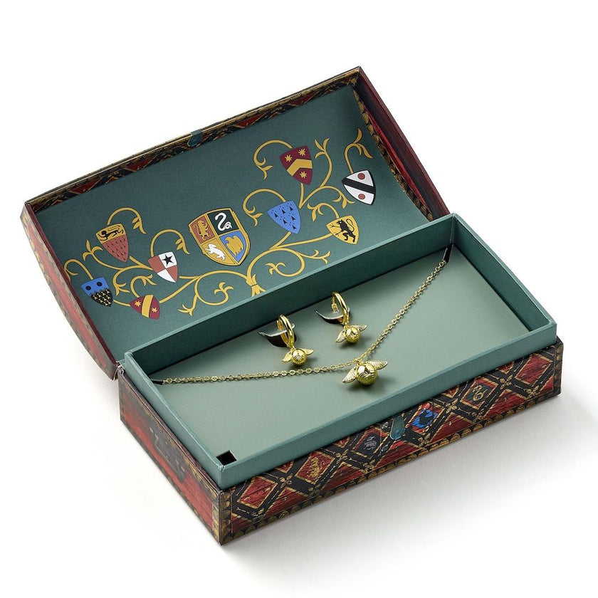 HARRY POTTER - Coffret Cadeau Quidditch - Collier & Boucles d'Oreilles