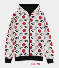 NARUTO SHIPPUDEN - Symbols - Pull à Capuche Zipper Réversible (M)