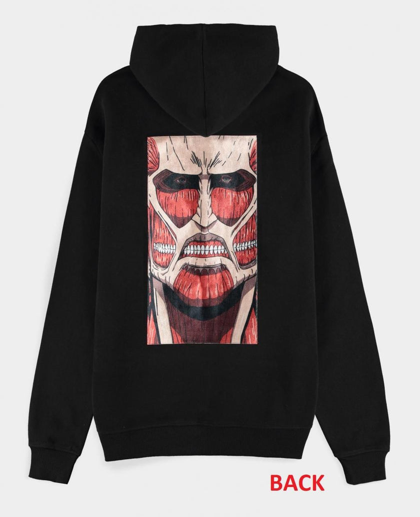 ATTACK ON TITAN - Colossus Titan - Pull à Capuche Zipper Homme (S)
