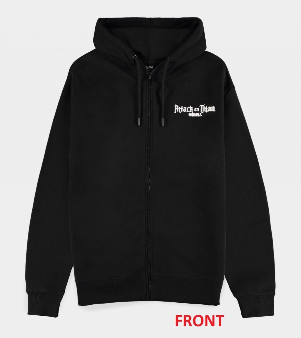 ATTACK ON TITAN - Colossus Titan - Pull à Capuche Zipper Homme (XL)