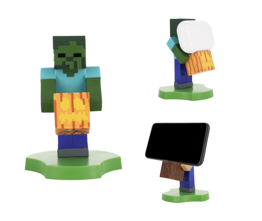 MINECRAFT - Zombie - Support Manette & Portable 'Holdem' - 11cm