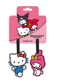 HELLO KITTY & MY MELODY - Set d'Etiquettes à Bagages - 2 Pc.