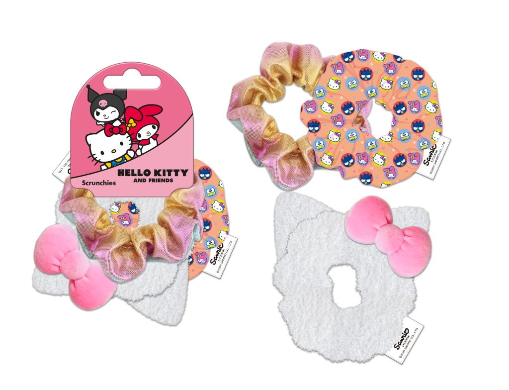 HELLO KITTY - Accessoires Cheveux "Chouchou" - 3 Pc
