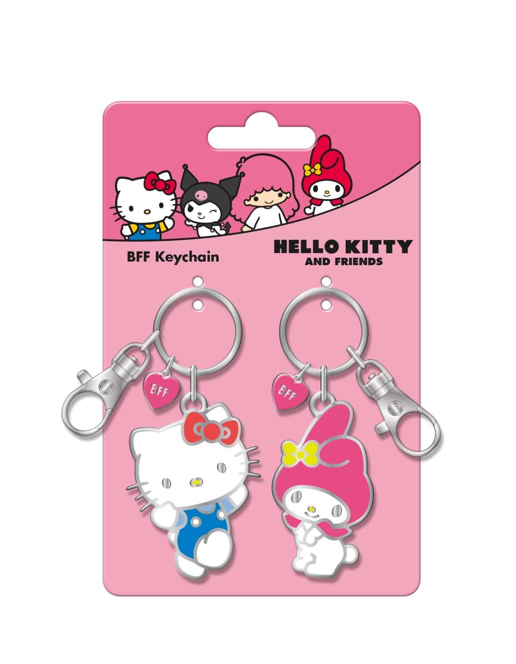 HELLO KITTY & MY MELODY - Set de 2 Portes-Clé BFF en Métal
