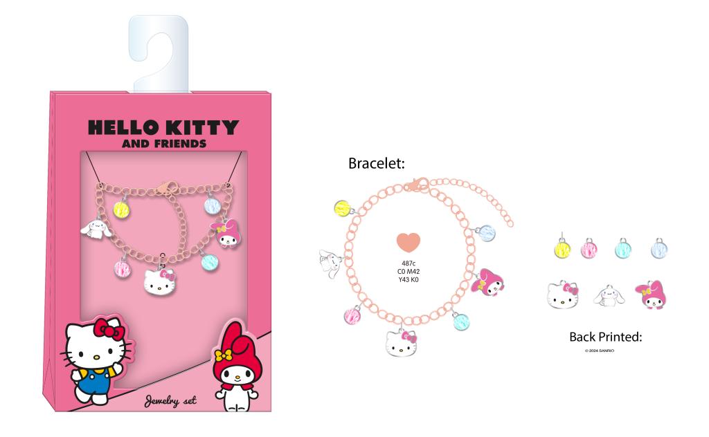 HELLO KITTY & Friends - Bracelet + Charmes