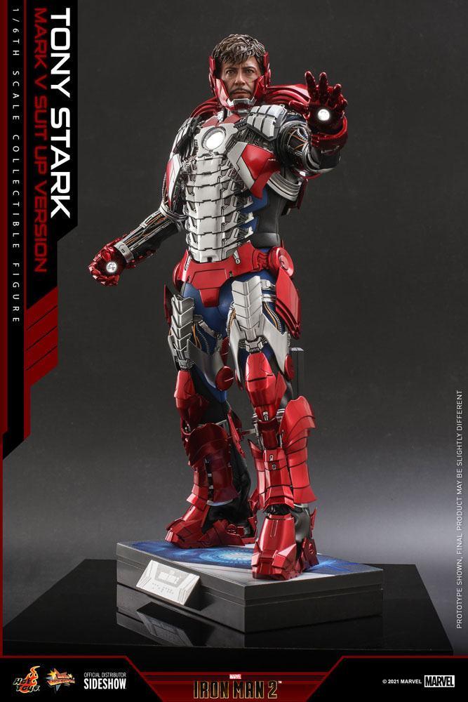 MARVEL - Tony Stark (Mark V Suit Up) - Statuette articulée 31cm