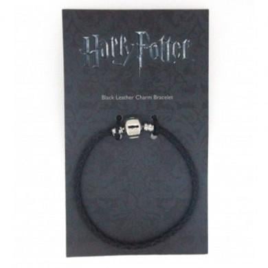 HARRY POTTER - Bracelet Fantaisie cuir noir - 21cm
