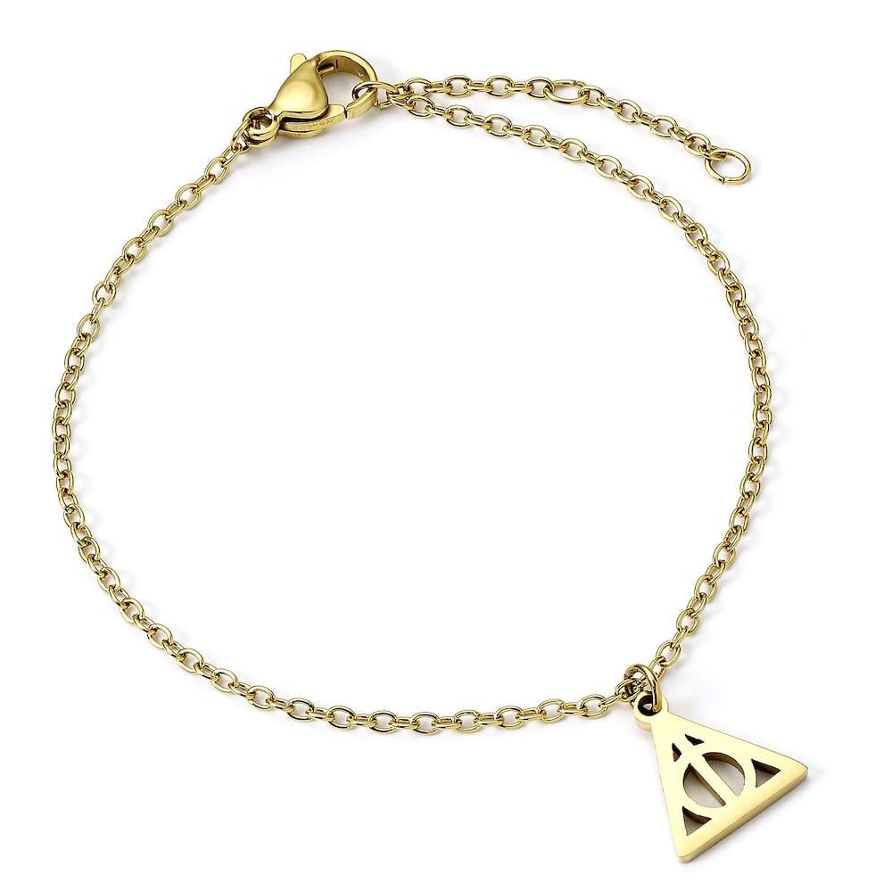 HARRY POTTER - Reliques de la Mort - Bracelet en Acier Inoxydable Doré