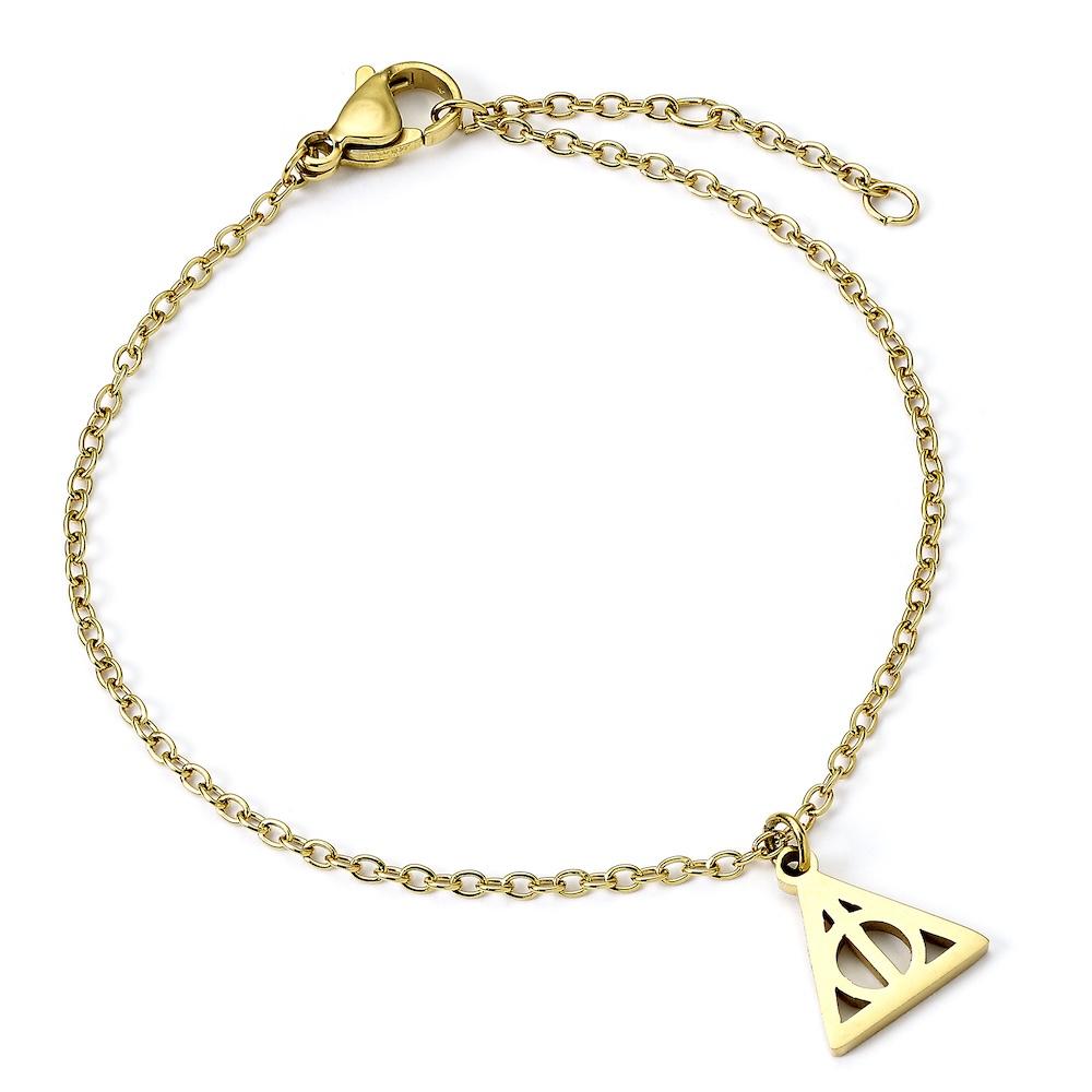 HARRY POTTER - Reliques de la Mort - Bracelet en Acier Inoxydable Doré