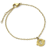 HARRY POTTER - Retourneur de Temps - Bracelet en Acier Inoxydable Doré