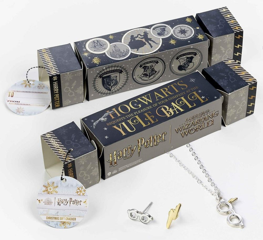 HARRY POTTER - Cracker Cadeau - Collier & Boucles d'Oreilles Lunettes