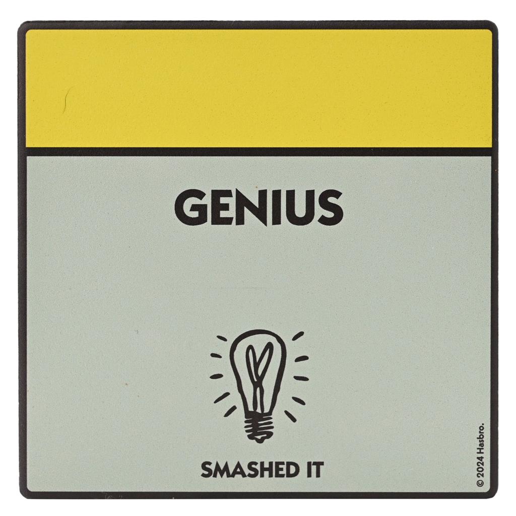 MONOPOLY - Genius - Sous Verre Carré en Céramique