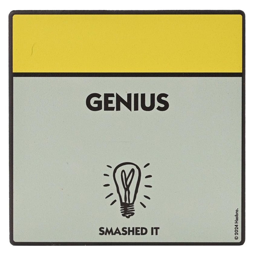 MONOPOLY - Genius - Sous Verre Carré en Céramique