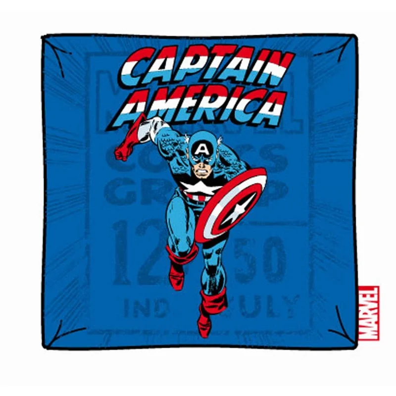 MARVEL - Housse pour Coussin - Captain America Running ( 40 x 40 )