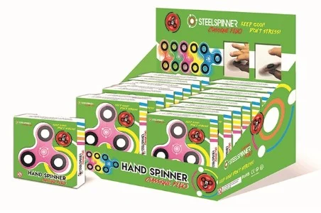 STEELSPINNER - HAND FINGER - Display Classic FLUO 16pces