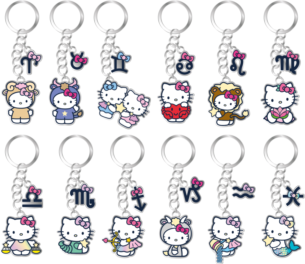 HELLO KITTY - Porte-clé (Display 24 Pcs)